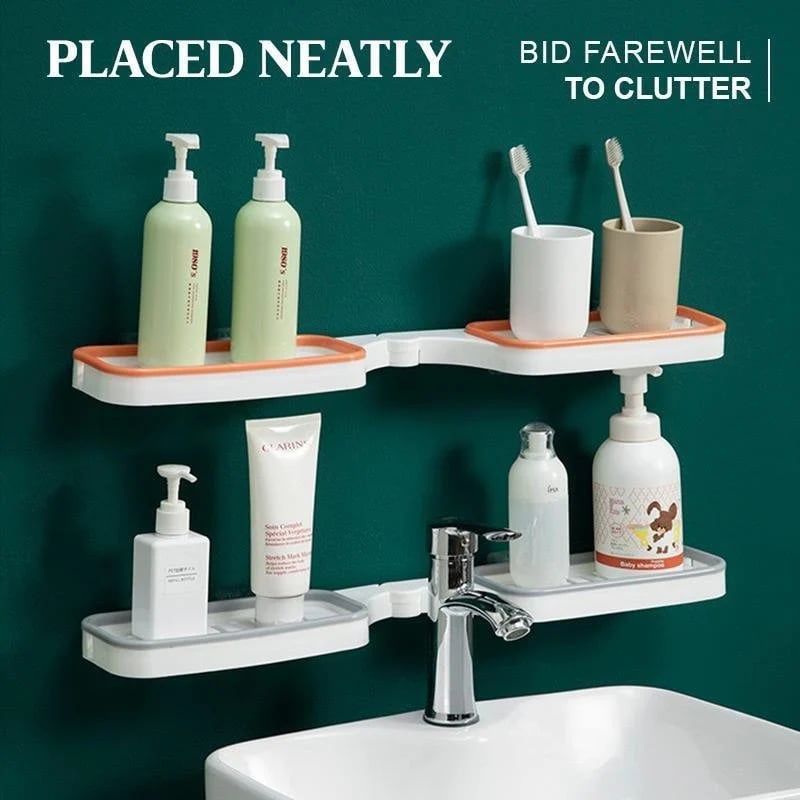AquaSpin™ Eck Organizer — Transform any corner of your bathroom into effortless, dry, mold-free storage