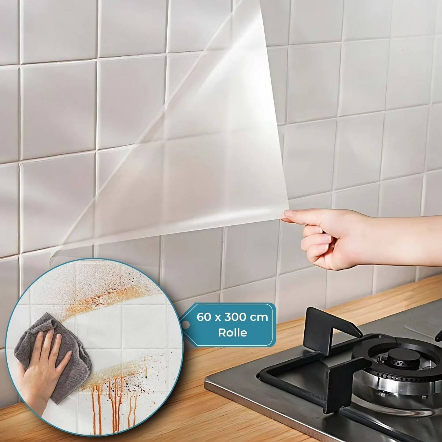 SpotGuard™ – Transparent, Oil-repellent Wall Sticker For The Kitchen