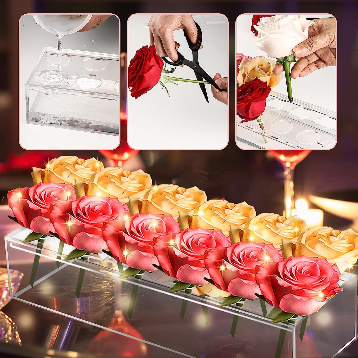 AcriVase™ - The Perfect Vase For Creative Flower Arrangements!