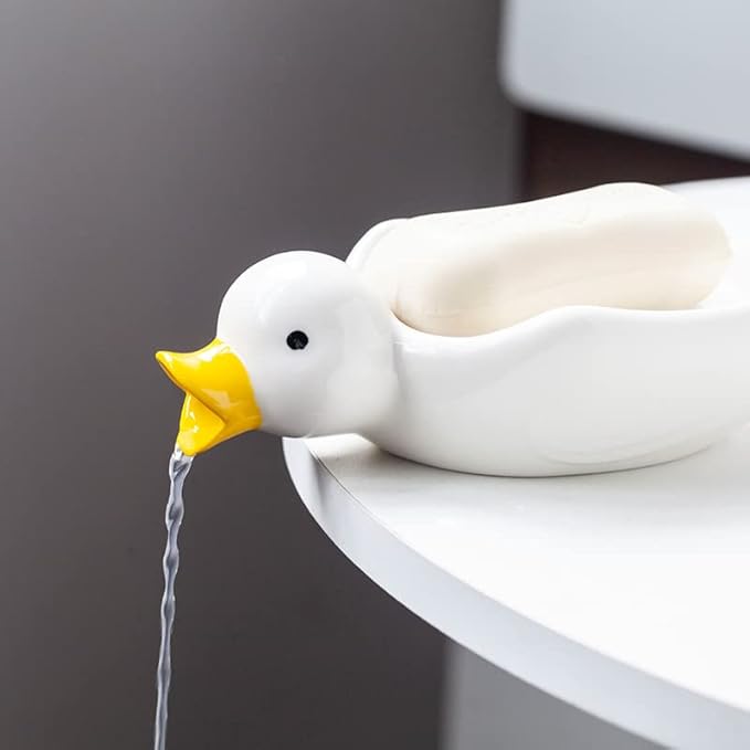 AquaQuack™ Soap Holder — Keep soap twice as fresh with playful charm