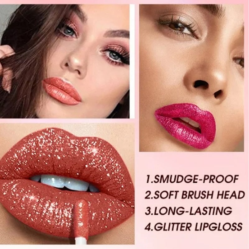 1+1 Free | GlitzLuxe™ Diamond Glitter Lipstick