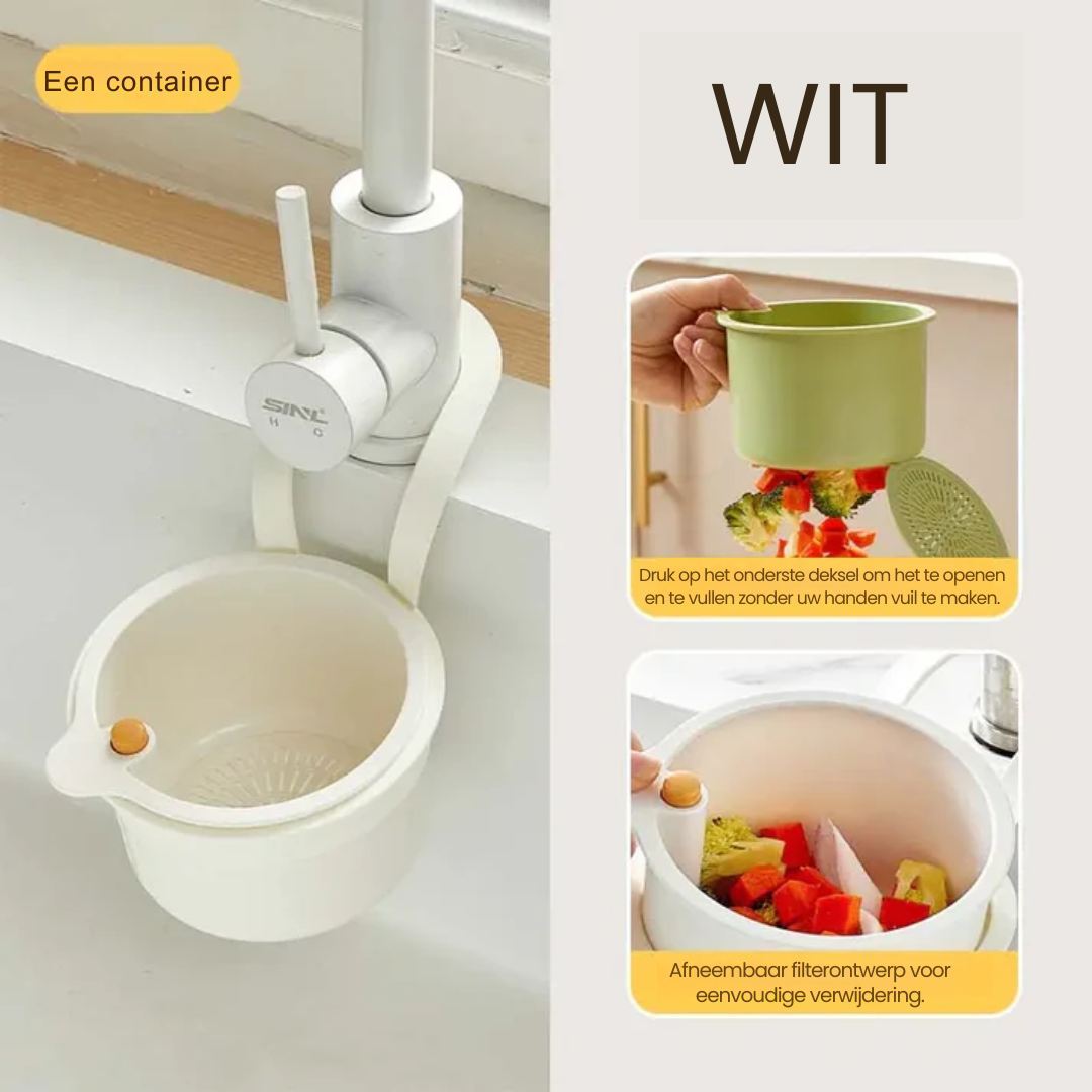 FlowEase™ Compact Drying Basket – Catches Food Scraps Fast To Prevent Drain Blockages Easily