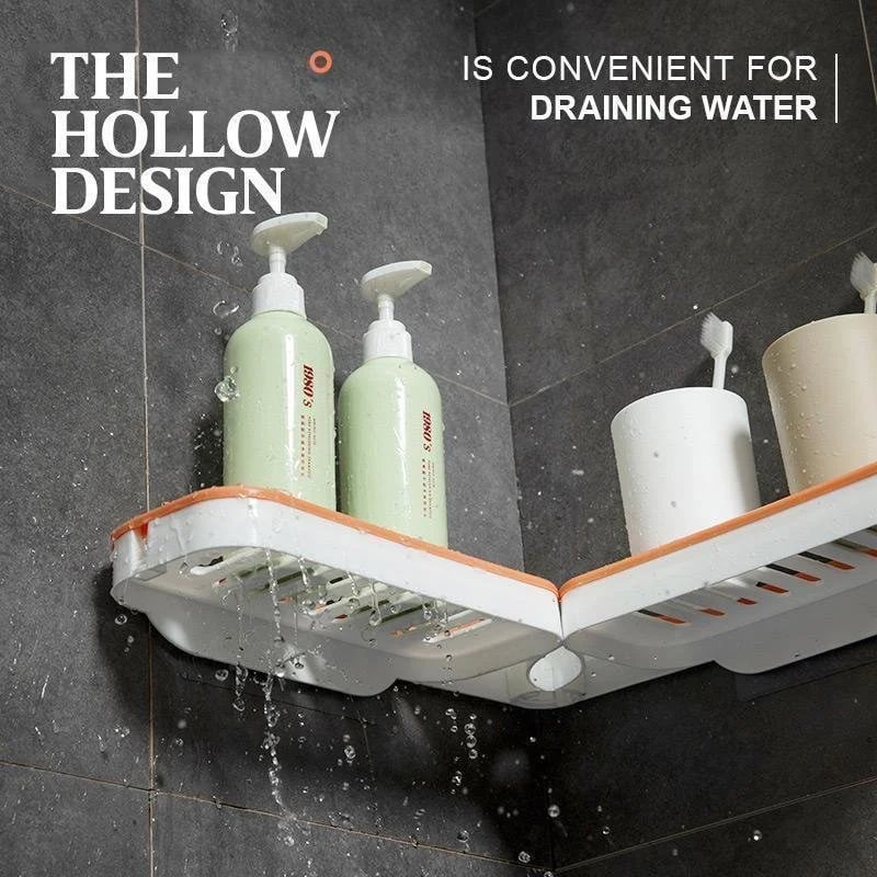 AquaSpin™ Eck Organizer — Transform any corner of your bathroom into effortless, dry, mold-free storage
