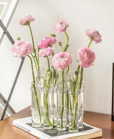 FlexiVase™ – Test Tube Flower Glass Vases