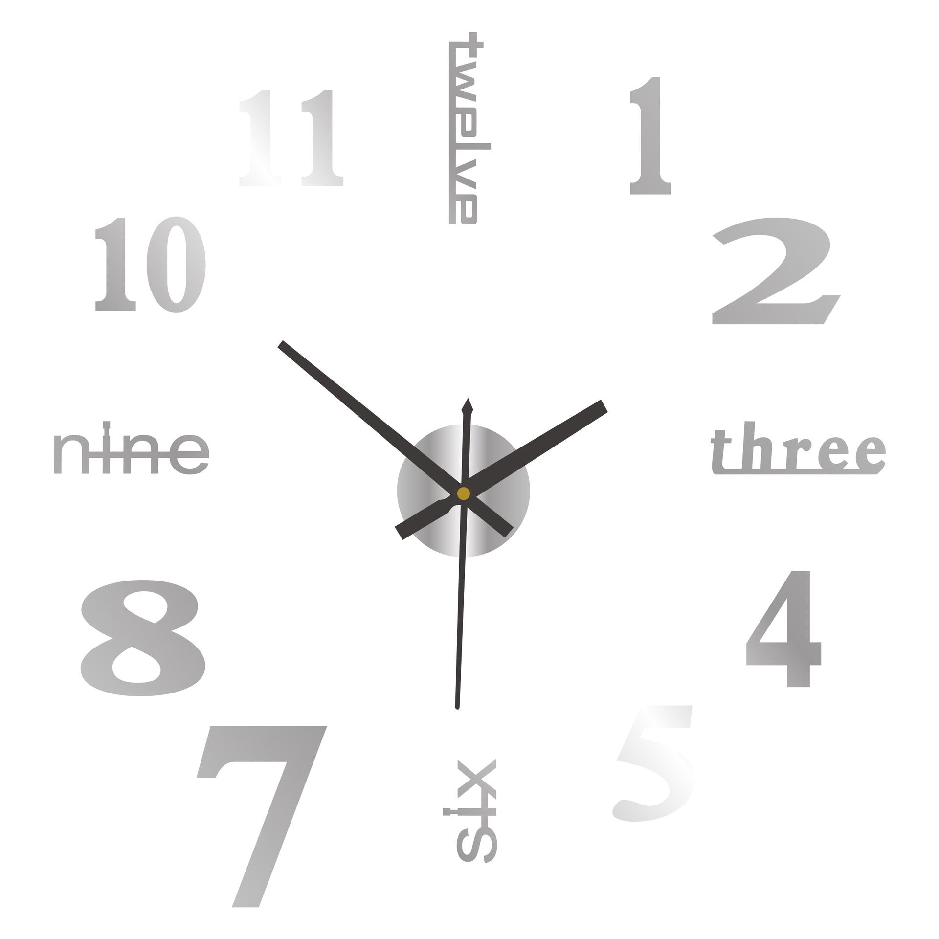 LucentAura™ 3D Wall Clock – Transform Your Room with Silent Elegance and Captivating Depth