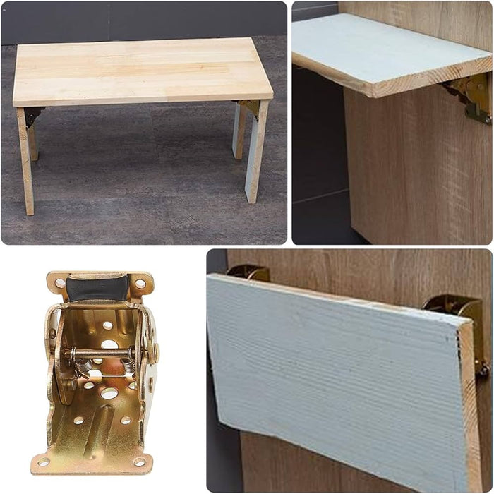 FlexiLift™ Flip Hinge Brackets (4 pieces) – Discover Hidden Space and Live Clutter-Free