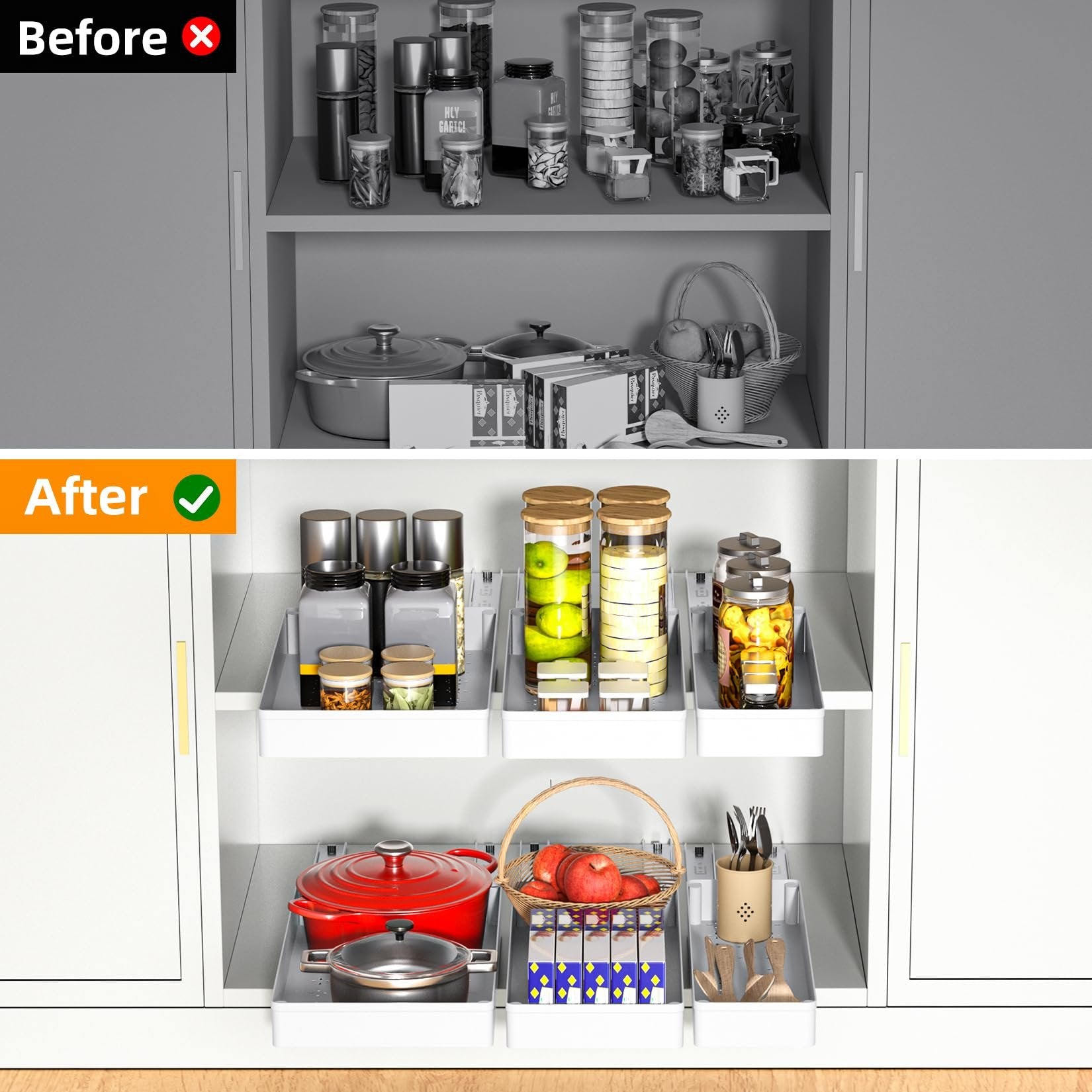 GlideNest™ — Hidden Closet Space Release for Instant Organization and Calm