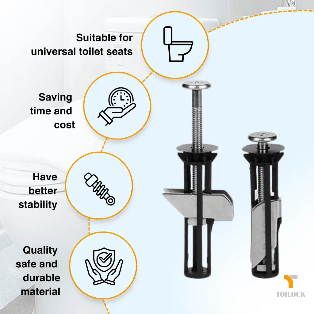 1+1 FREE | ToiLock™ – Secure Your Toilet Seat for Quiet, Wobble-Free Comfort