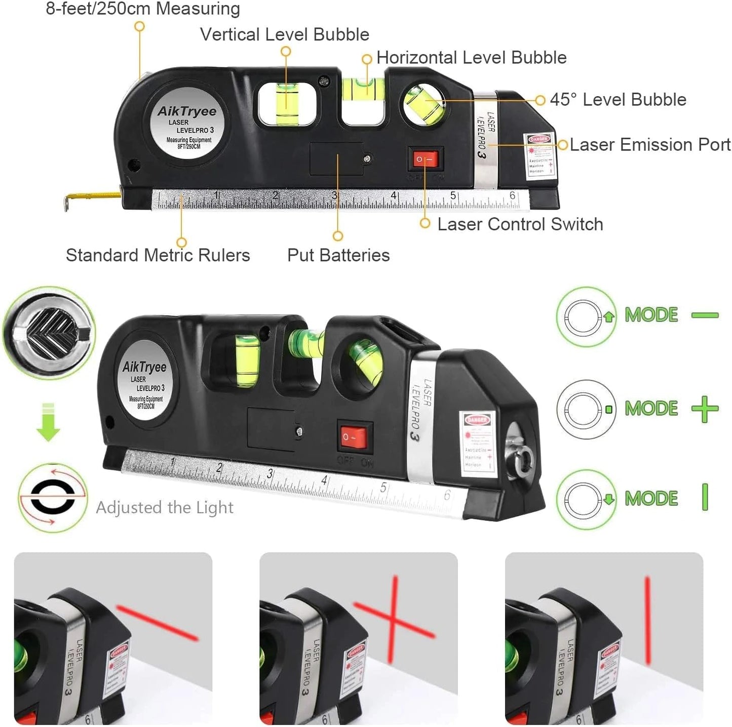 MeasureMate™ – Multipurpose Line Laser Level