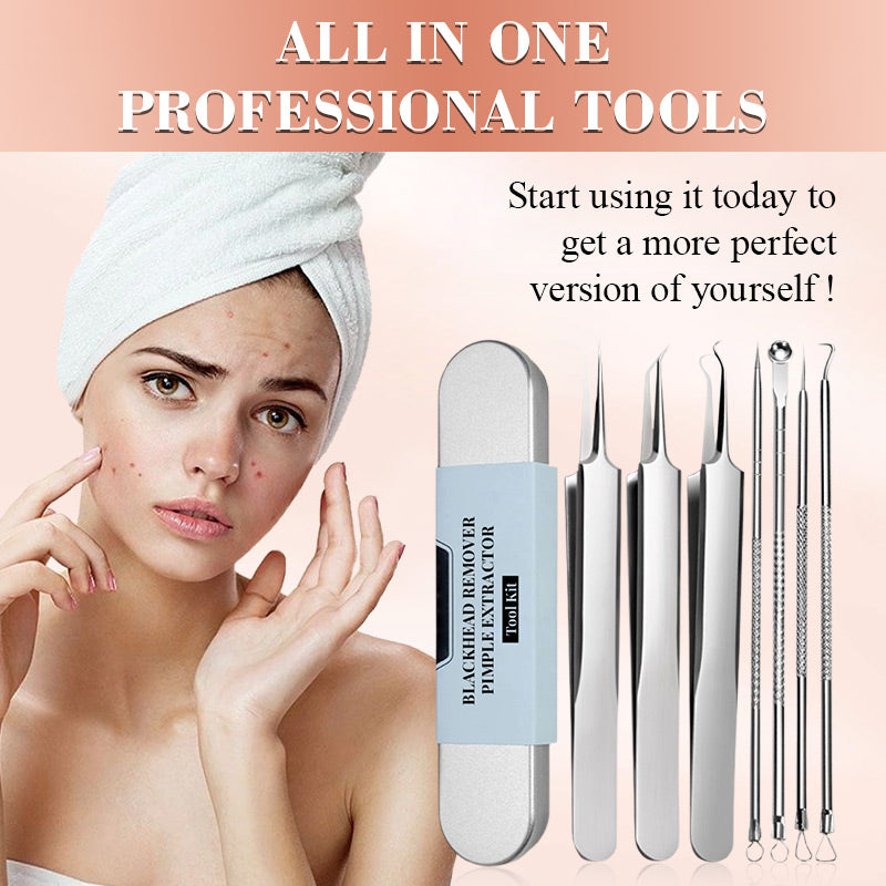 DermaTool™ – Stainless Steel Blackhead Removal Tool Set