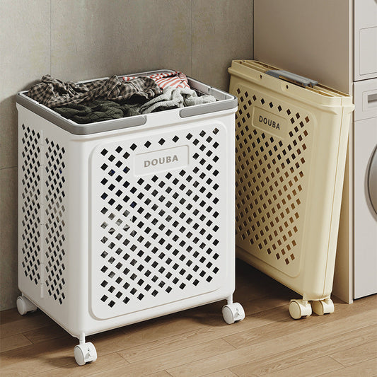 RollFold™ - The Foldable Laundry Basket With Wheels For Effortless Transport!