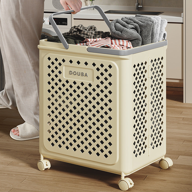 RollFold™ - The Foldable Laundry Basket With Wheels For Effortless Transport!