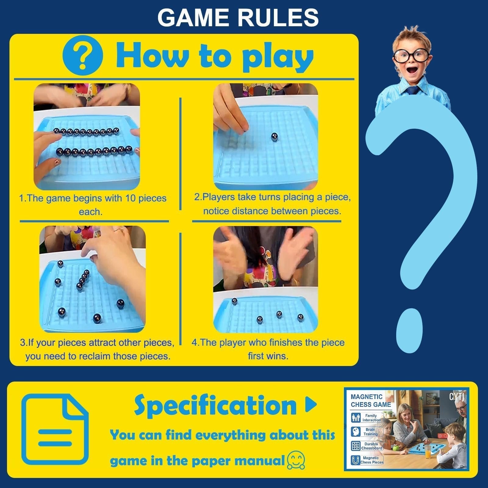 Magnetic MindMaster™ – Ignite Exciting Game Nights and Sharpen Your Strategic Mind