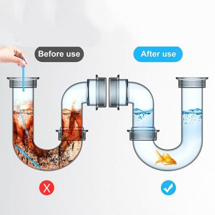 1+1 FREE | 12/set Pipe Cleaning Sticks™ — Effortless Monthly Pipe Cleaning for a Fresh, Clog-Free Home