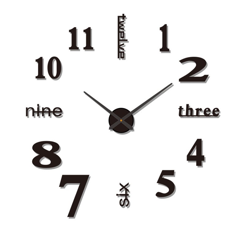 LucentAura™ 3D Wall Clock – Transform Your Room with Silent Elegance and Captivating Depth