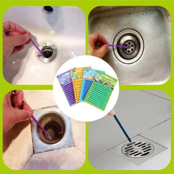 1+1 FREE | 12/set Pipe Cleaning Sticks™ — Effortless Monthly Pipe Cleaning for a Fresh, Clog-Free Home