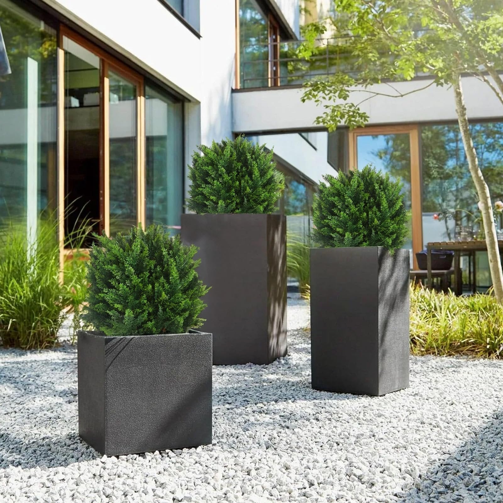 EverVerde™ Artificial Cedar Topiary Tree – Effortless lush greenery that stays vibrant all year round
