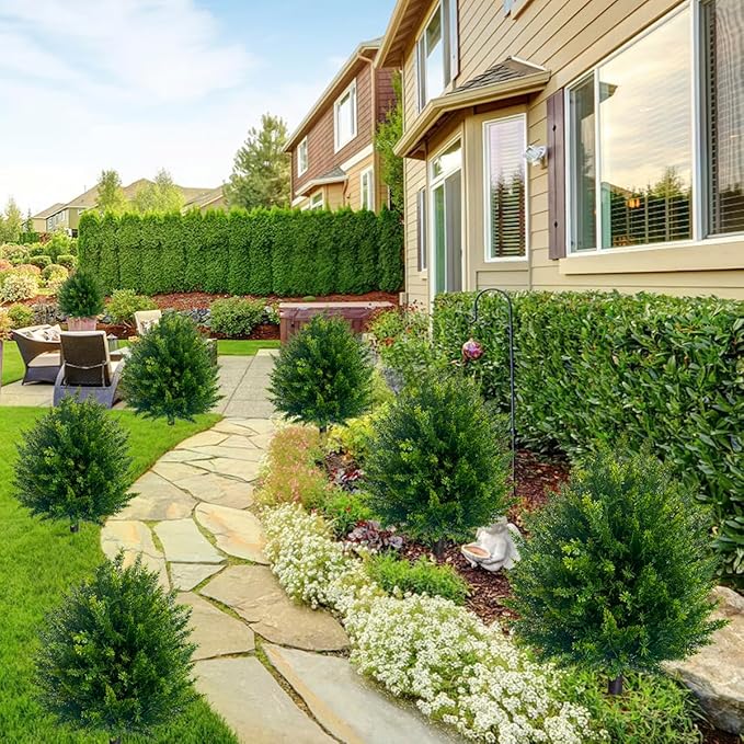 EverVerde™ Artificial Cedar Topiary Tree – Effortless lush greenery that stays vibrant all year round