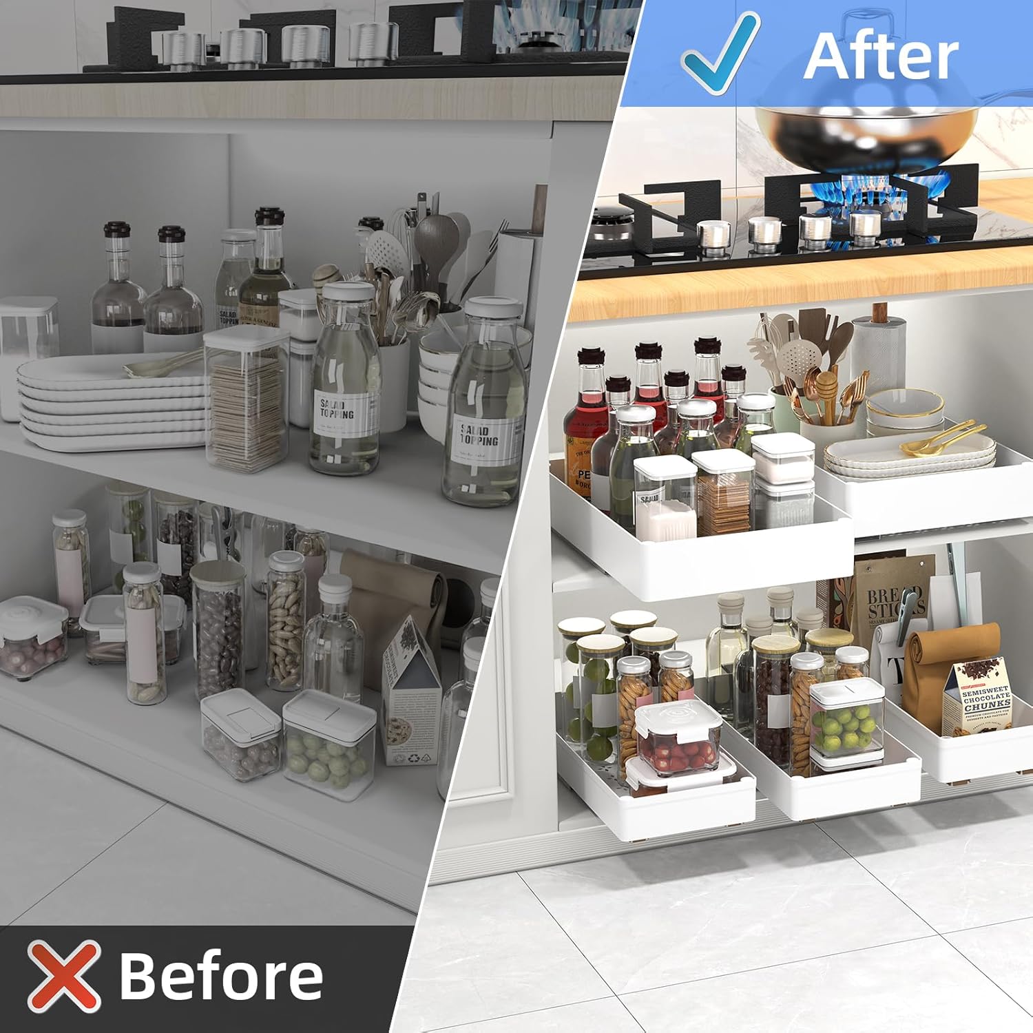 GlideNest™ — Hidden Closet Space Release for Instant Organization and Calm