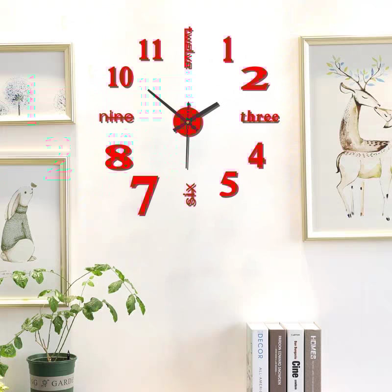 LucentAura™ 3D Wall Clock – Transform Your Room with Silent Elegance and Captivating Depth