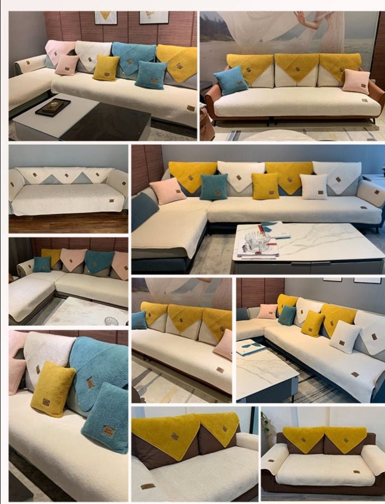 CloudNest™ — Cover your sofa with cloud-soft softness and unwavering comfort