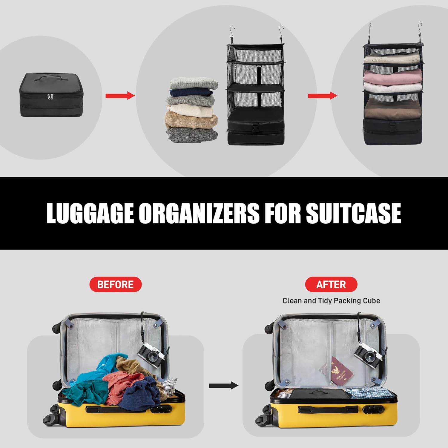 GlideNest™ Organizer — Effortless Travel with Easy Packing Control
