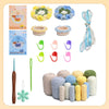 VeloraBloom™ DIY Yarn Kit – Create beautiful floral coasters that captivate and soothe your soul