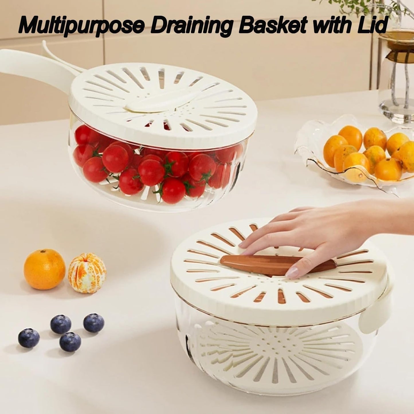 FruitWash™ - 2-in-1 Draining And Storage Basket